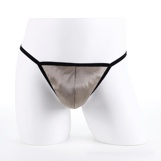 ROSELEX confidential delivery sexy men's thong sexy low-waisted one-piece U convex bag comfortable and transparent M purple