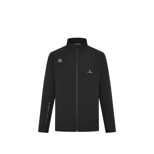 Biyinlefen Autumn Men's Fashion Top Casual Versatile Outdoor Sports Windproof Comfortable Antistatic Stand Collar Jacket Men 07 Black L
