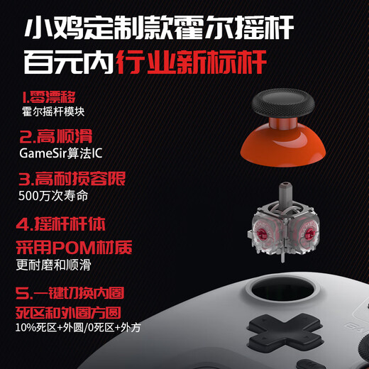 
GAMESIR (GAMESIR) wireless game controller switch2/switch controller mobile phone Android Apple Steam computer NS2pro Bluetooth TV black myth Wukong two-person journey