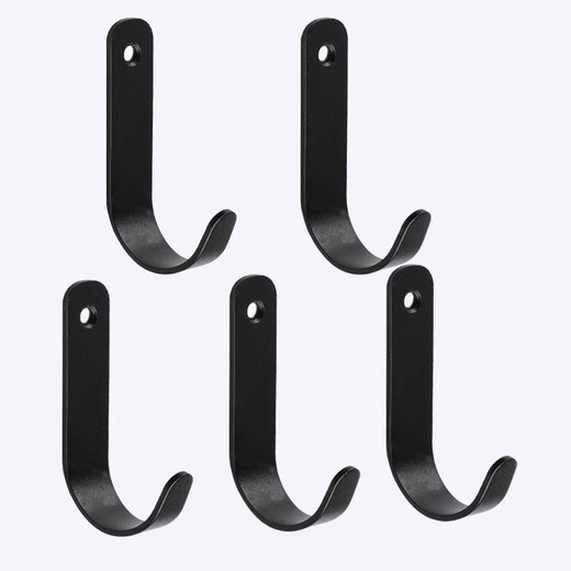 Mozida 304 stainless steel hooks, punched clothes hooks, door back clothes hooks, hardware clothes hooks, no punching metal coat hooks, brushed single hole hooks (price of 2) including screws