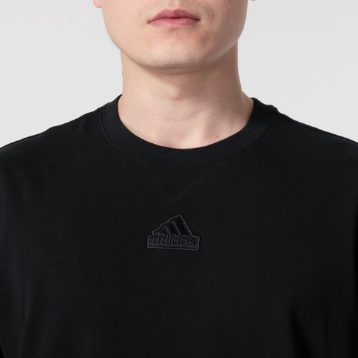 Adidas Camiseta de manga corta para hombre 2025 Ropa deportiva de verano Ropa casual holgada, cómoda y transpirable Top informal con cuello redondo IR5266 Negro S Recomendado 120-135 Jin Jin equivale a 0,5 kg