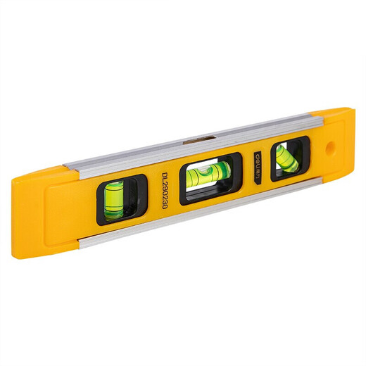 Deli (deli) level high-precision household level level strong magnetic heavy-duty aluminum alloy ruler solid multi-functional measuring tool torpedo level 230mm DL290230