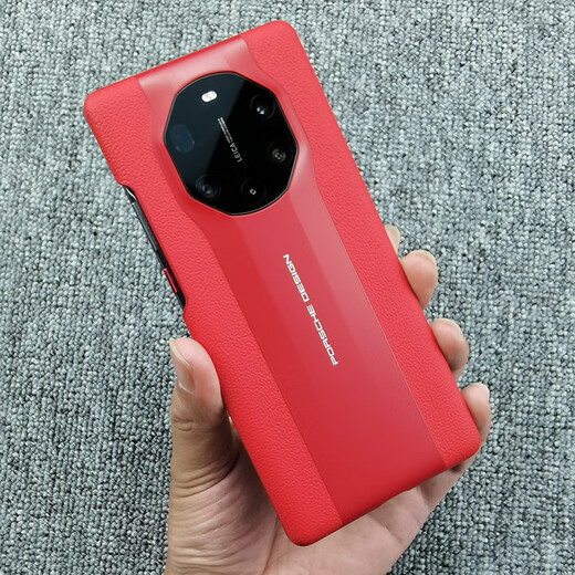 Original brand suitable for Huawei Porsche mate40rs mobile phone case original genuine leather clamshell anti-fall business single back shell black Huawei Mate 40 RS Porsche design