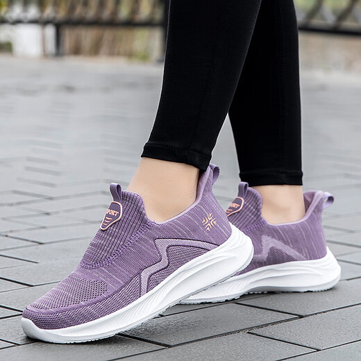 Ältere Schuhe Frauen ein Fuß weit verbreiterte Mutterschuhe Herbst Mesh Casual Schuhe Weiche Sohle Nicht-Schlupf-Stiefschuhe Sportschuhe A9888 Frauenstil 35