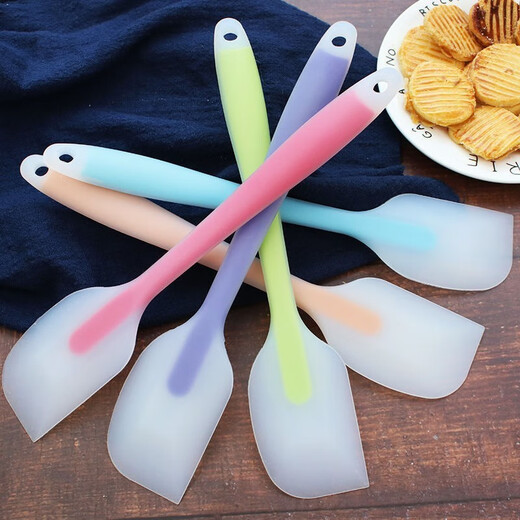 Yexiang silicone spatula baking tool cream spatula integrated shovel rubber cake mixing large nougat silicone spatula large 28cm random color