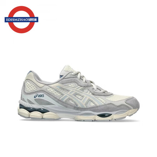 亚瑟士（asics） GEL-NYC Wide Mesh 米灰复古休闲跑鞋 1203A372-600 米灰色(1203A372-600) 全新 37