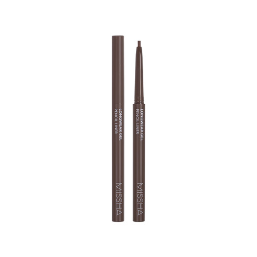 Myshang pony Korean missha2mm extremely thin eyeliner pen long-lasting and non-smudged eyeliner cream caramel 04 02# dark brown