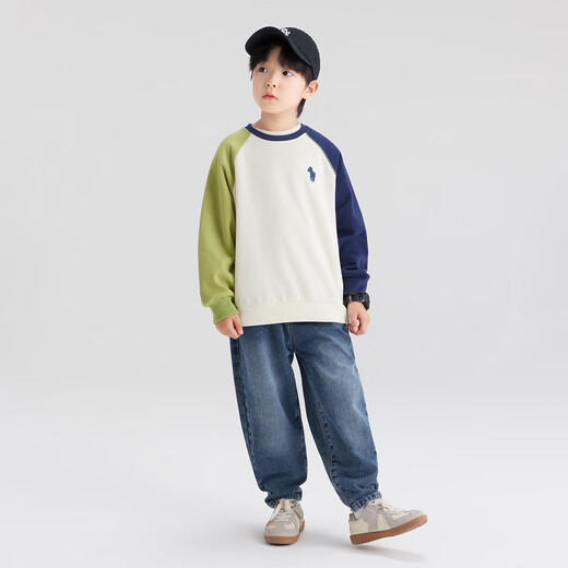 Pantalones para niños de Zuoxi Boys Jeans Autumn 2025 NUEVOS BIÑOS ESTILE ESTILO DE PRIMAVERA Y AUTORMA Pantalones para niños grandes Color de mezclilla 160
