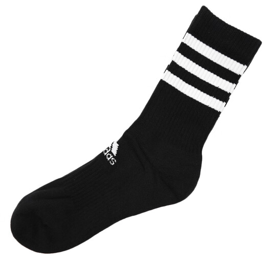 阿迪达斯 （adidas）袜子男袜女袜春秋款新款休闲袜跑步透气针织吸汗运动袜 FH6629黑色一双装/中筒 M（适合39-42码）