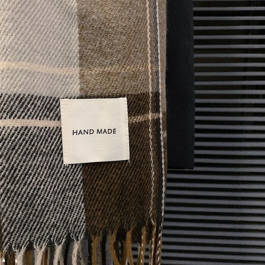 Miao Yijia scarf men's scarf winter new trend warm student couple scarf Korean birthday gift for boys brown plaid men's scarf