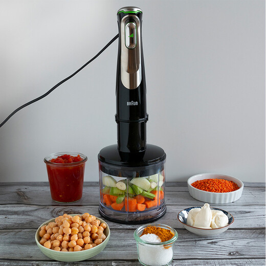 BRAUN cooking machine, multi-functional handheld multi-accessories, egg-beating, vegetable-cutting and food mixer, cooking bar MQ9195XLI