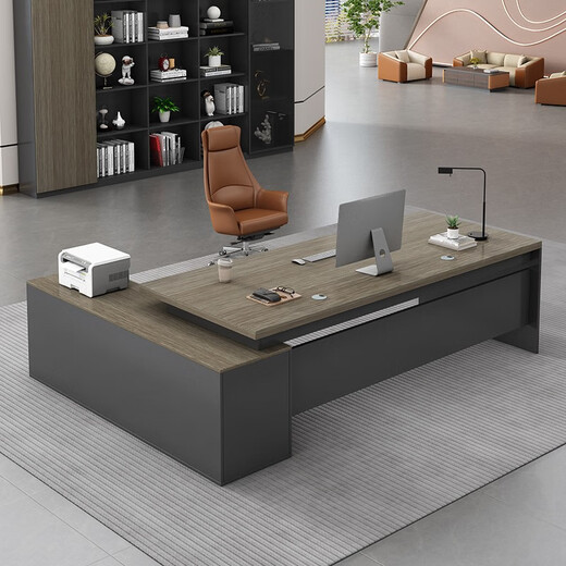 Zimulin office desk and chair combination simple modern office furniture manager employee single desk executive desk boss desk simple white total length 180* desktop width 80cm