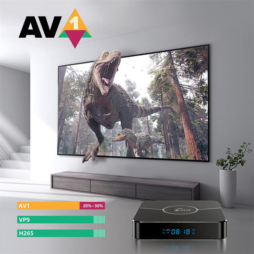 X98外贸网络电视机顶盒子晶晨S905W2安卓11定制4K视频广告播放器 4GB 64GB