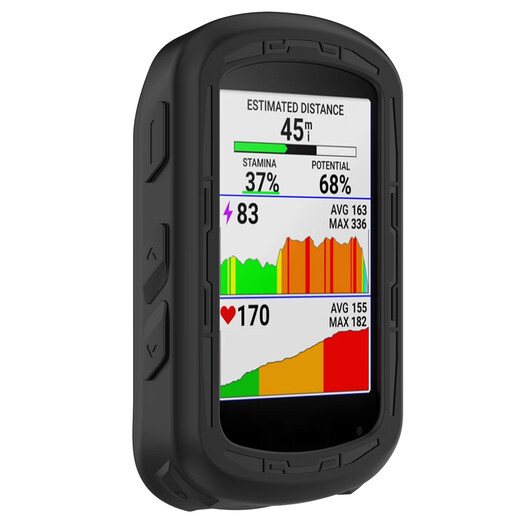 Yi Kesen eignet sich für Garmin Edge 840 Yard Silicon Schutzhülle für Garmin Edge540 Yard Protective Case Edge 840/540 Yard Protective Case Schwarz