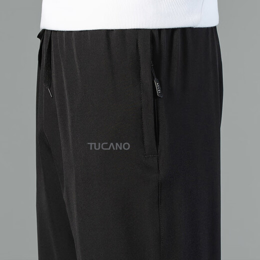 Pájaro carpintero (tucano) pantalones casuales para hombres cuatro temporadas pantalones rectos sueltos para hombres pantalones deportivos cómodos de moda negros xl