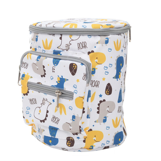 Jia Nier Baby Stroller Bag Baby Baby Walking Artifact Bag Mommy Mommy Bag Universal Gran capacidad Bolsa de almacenamiento Ligero y bolsa de bebé Dinosaurio blanco