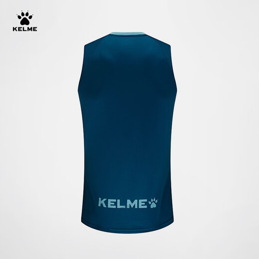 KELME /卡尔美足球训练背心男士定制运动跑步球衣3891061 工业蓝浅蓝 XL