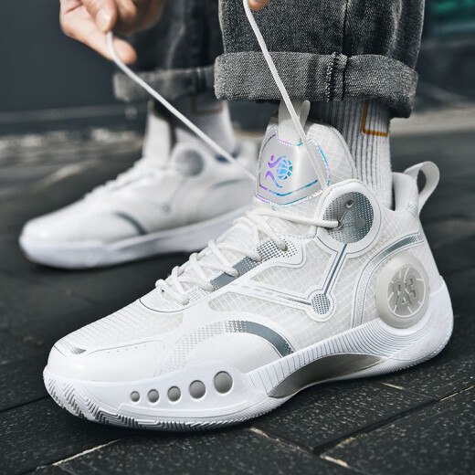 
Phantom 3 basketball shoes for boys’ shoes for children and teenagers’ sports shoes for students’ leather surface non-slip Kobe junior high school students’ sneakers 866 white gray mesh - air cushion model 36 sizes Follow to send basketball socks + fluorescent bracelets