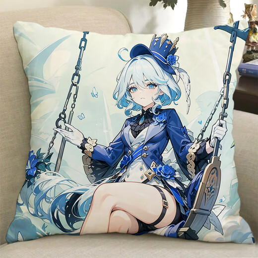 Chuangjingyi Select Funina Pillow Peripheral Pillow Original God Water God Funina God of Justice Doll Doll Two-dimensional Birthday 2 50x50cm _rou2way