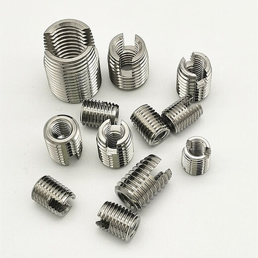 Cypress type 302 stainless steel self-tapping screw sleeve slotted self-tapping dental sleeve threaded bushing repair protective sleeve M3M4M5 M8-outer M12*1.5-length 15 (10 pieces)