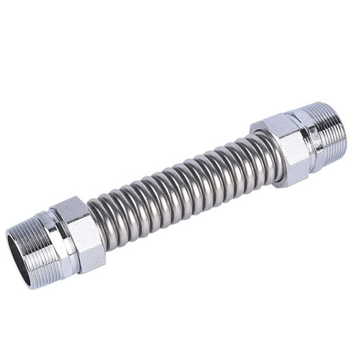 SEHFM direct selling 304 stainless steel corrugated pipe soft joint iron head copper head air conditioning metal soft joint corrugated soft joint copper head DN40*200mm