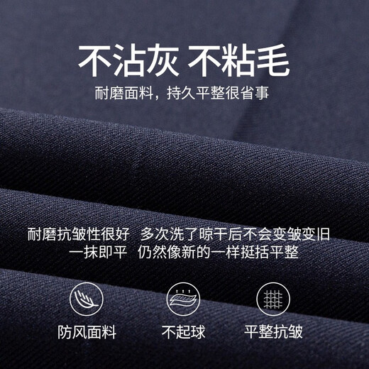 Shanshan Suit Men's Four Seasons Business Casual Suit Jacket Slim Groom Wedding Dress Solid Color Formal Suit Suit Navy (No Vest) XL 180/96A(50)