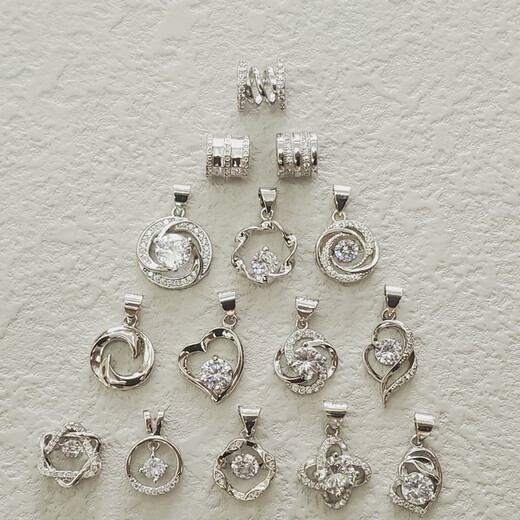 Fat Donglai same style platinum pendant for women without chain Pt950 platinum single pendant necklace for women without separate pendant spring small waist