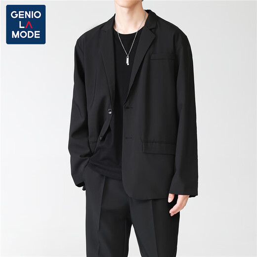 GENIOLAMODE品牌西服男装潮流单西春秋季休闲便西上衣新郎伴郎礼服外套男