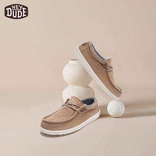 Hey Dude都德春秋帆布鞋男舒适潮流百搭懒人休闲一脚蹬软底布鞋男 111521521 40