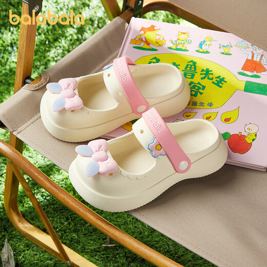 Balabala children's sandals for girls summer 2025 new girls hot-selling baby mid-sized children sports summer sandals for children's shoes