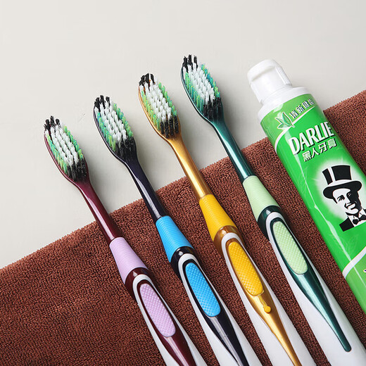 Yousijie Yousijie toothbrush medium hard bristles 10 pieces independent pack adult home family size adult large head medium hair neutral teeth medium hair 5 pieces