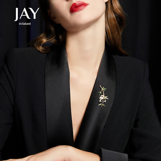 Jay Panda Brooch Women's Clothing Accessories Suit Lapel Pin Birthday Gift for Elder Mothers and Mother-in-law