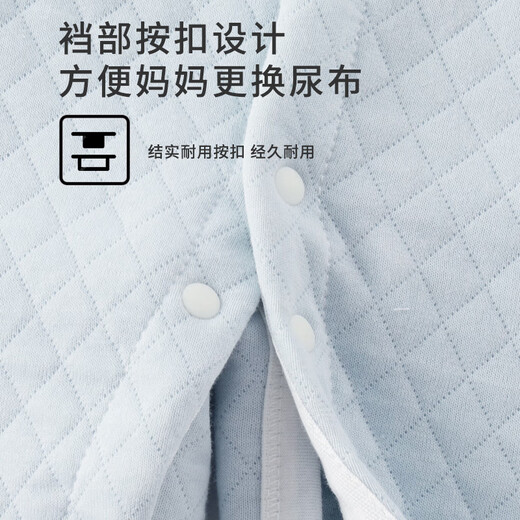 Benjiwell Baby Clothes Autumn and Winter Warm Padded Jumpsuit Boneless Baby Jacket Raindrops 80 Sizes