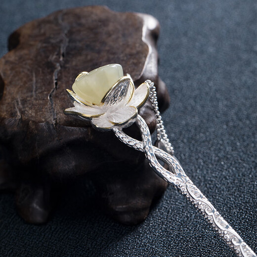 Camalon lotus hairpin, ancient style Hanfu cheongsam, hairpin, hairpin, hairpin, hairpin for girlfriend’s birthday, lotus hairpin-branded gift box (without engraving)