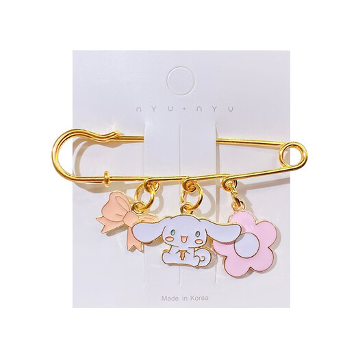 Haiyiduo's waist-tightening tool, the trouser waist is changed to a smaller size and tightened to prevent leakage. Cartoon brooch buckle for women. Pin clip to fix clothes and accessories. Cartoon waist-tightening pins, 2 random pieces.