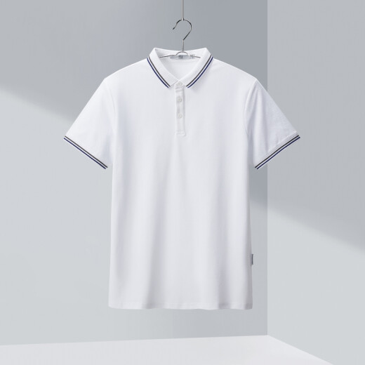 HLA Hailan House basic pique short-sleeved POLO summer solid color casual POLO shirt HNTPD2Q041A bleached (41) 180/96Y (52)