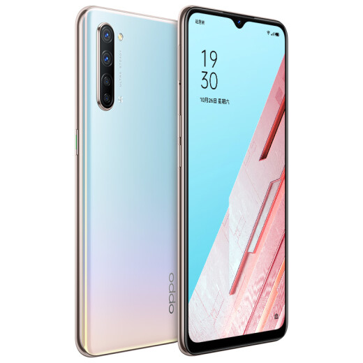 OPPOReno3 Yuanqi Edition dual-mode 5G 48 million ultra-clear four-camera video dual anti-shake 7.96mm slim body 8GB+128GB Sky Mirror White gaming video mobile phone