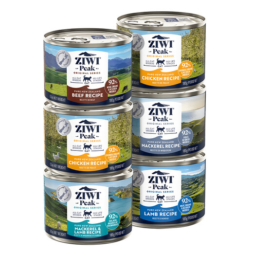 ZIWI cat canned food 185g*6 cans mixed flavor staple food snacks wet food for cats and kittens universal imported from New Zealand