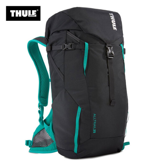 Swedish Thule THULE All Trail 25L lightweight travel mountaineering hiking sports travel backpack men's obsidian/grass green