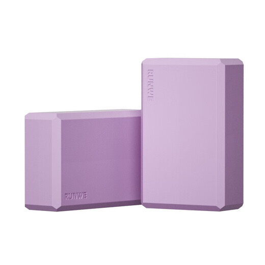 Langwei Yoga Bricks High Density Non-Slip Children's Dance Bricks Dancing Adult Leg Presses Auxiliary Practice Foam Bricks Fitness Equipment Taro Purple - 2 Pack 150g [Shore Hardness 352]
