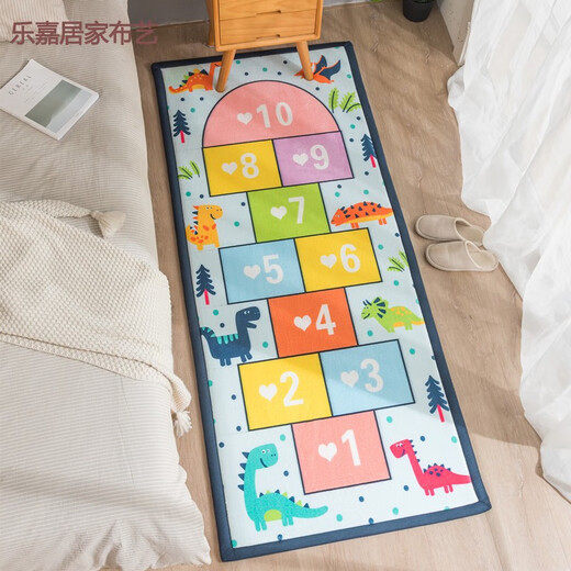 NIANJIE thickened bedside carpet baby anti-fall mat bedroom living room bay window tatami children winter Japanese style Starry Sky Series - Black Width 40 Length 120 cm