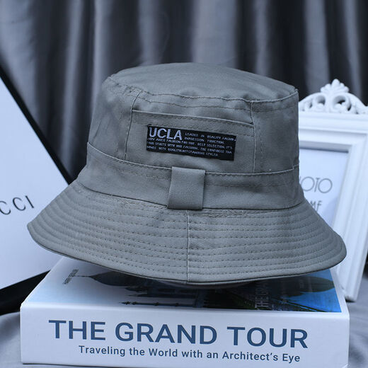Ningchai Fisherman Chapeau Hat à hommes Spring and Summer Sun Sun Hat Travel Double face écran solaire pliant chapeau de soleil Hommes et femmes Basin Hat Toppers Light Khaki [Version améliorée] - UNE SANGLE (57-58) CM