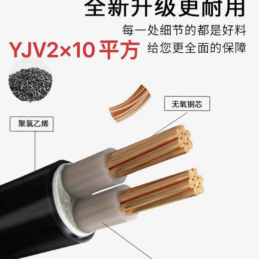 YJV véritable câble spécial de pile de charge standard thaïlandais 2,5 4 6 10 carrés 2/3/4/5 câble gainé ignifuge norme nationale pure test garanti 2 noyaux 10 carrés