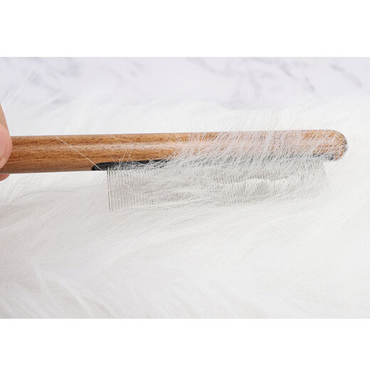 Pomeranian special comb, flea comb, long hair knot removal, dense toothed short hair dog pet grooming comb, Pomeranian special floating hair flea comb
