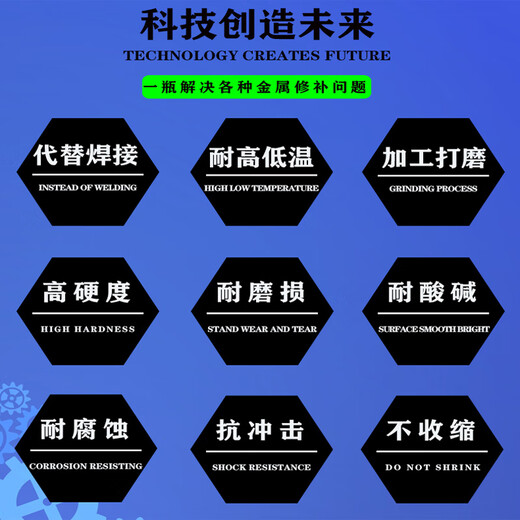 Kafurer Industrial Metal Repair Casting Repair Pipe Leak Sand Eye Stomata Cracks High Temperature Resistance K-9737