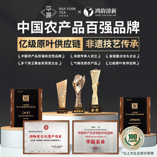鸿韵清新乌龙茶岩茶老枞水仙武夷山特级茶叶漳平父亲节送礼盒装小泡袋512g