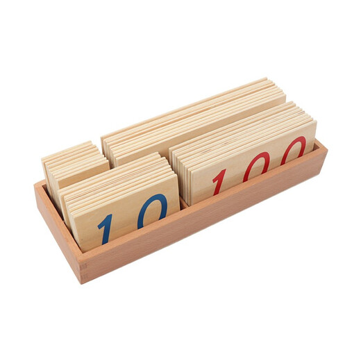 Montessori Matemáticas Matemáticas Enseñanza Ayuda Pensamiento del Centro de Educación Temprana Infantil Madera 1-9000 Números Big Card Toys 100 millones Cognitive Mathematics Concept Training 1-9000 Card Home Edition