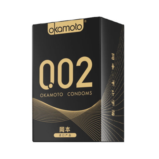 Okamoto Condom Condom 001 Ultra Thin 002 Black Gold Ultra Thin Combination 10 Pieces (Digital Thin 2 Pieces + Random 8 Pieces) Condoms for Men and Women and Family Planning Supplies okamoto