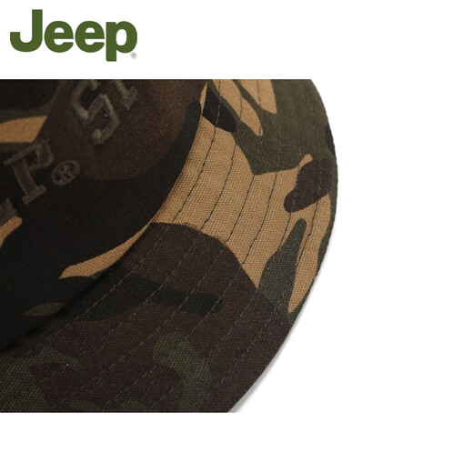 JEEP Jeep Hat Men's Spring and Summer Fisherman Hat Basin Hat Breathable Sun Protection Sun Hat Outdoor Travel Mountaineering Fishing Hat Black