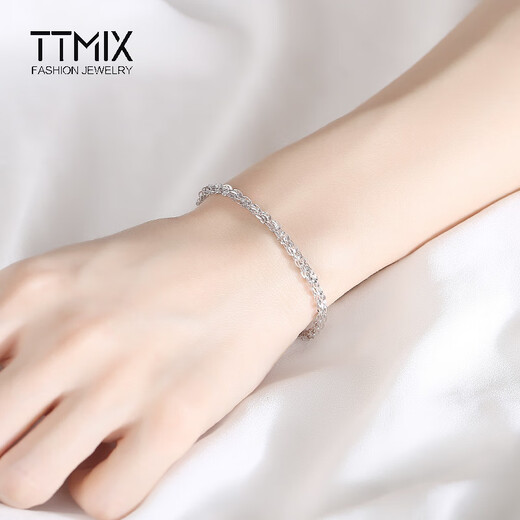 TTMIX platinum bracelet classic phoenix tail chain pt950 platinum bracelet simple personality versatile women's model 5.5-5.7g 16+3cm thick 3.5mm